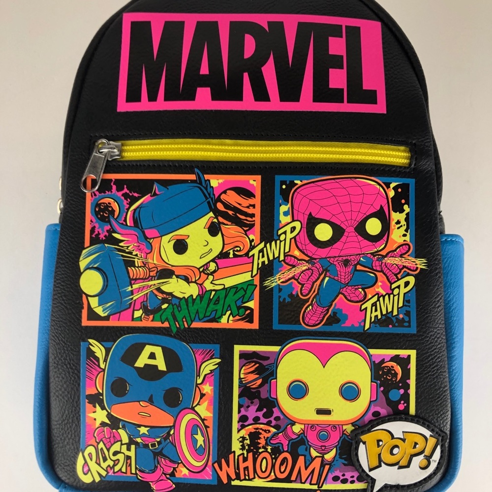 Funko POP! Marvel Black Light Mini Backpack Target - Picture 2 of 11